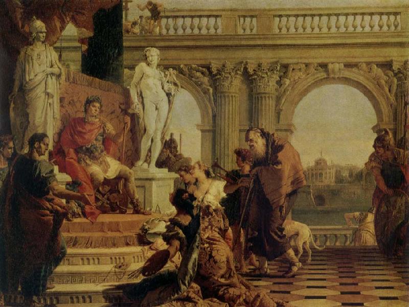 Giovanni Battista Tiepolo Maeccenas Presenting the Liberal Arts to Augustus China oil painting art